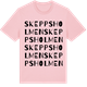 Pink Cotton t-shirt med Skeppsholmen ordlek t-shirt