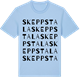 Blue Soul t-shirt med Skeppstala ordlek t-shirt