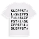 White t-shirt med Skeppstala ordlek t-shirt