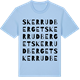 Blue Soul t-shirt med Skerrudberget ordlek t-shirt