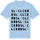 Blue Soul t-shirt med Skickeröd ordlek t-shirt