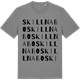 Mid Heather Gray t-shirt med Skillnabo ordlek t-shirt