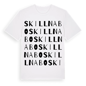 Skillnabo ordlek t-shirt – ekologisk bomull t-shirt från Pinshirt