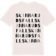Vintage White t-shirt med Skinnarudsfall ordlek t-shirt