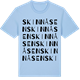 Blue Soul t-shirt med Skinnåsen ordlek t-shirt