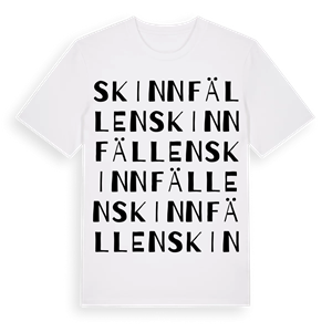 Skinnfällen ordlek t-shirt – ekologisk bomull t-shirt från Pinshirt