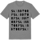 Mid Heather Gray t-shirt med Skinntorp ordlek t-shirt