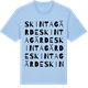 Blue Soul t-shirt med Skintagärde ordlek t-shirt