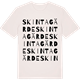 Vintage White t-shirt med Skintagärde ordlek t-shirt