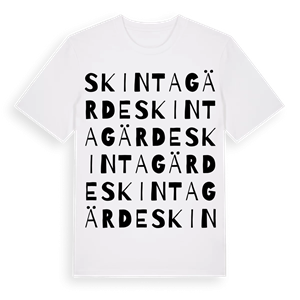 Skintagärde ordlek t-shirt – ekologisk bomull t-shirt från Pinshirt