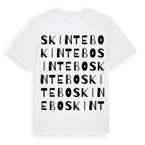 Skintebo ordlek t-shirt – ekologisk bomull t-shirt från Pinshirt