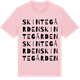 Pink Cotton t-shirt med Skintegården ordlek t-shirt