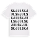 White t-shirt med Skjul ordlek t-shirt