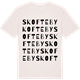 Vintage White t-shirt med Skofteby ordlek t-shirt