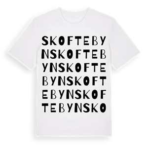 Skoftebyn ordlek t-shirt – ekologisk bomull t-shirt från Pinshirt