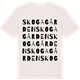 Vintage White t-shirt med Skogagården ordlek t-shirt