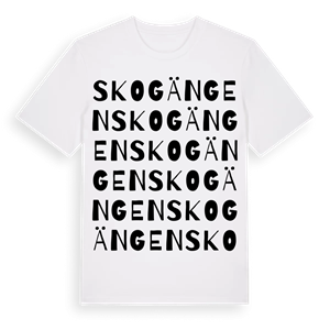 Skogängen ordlek t-shirt – ekologisk bomull t-shirt från Pinshirt