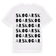 White t-shirt med Skogar ordlek t-shirt