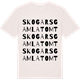 Vintage White t-shirt med Skogars gamla tomt ordlek t-shirt