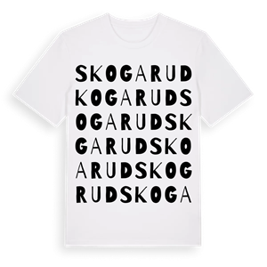 Skogarud ordlek t-shirt – ekologisk bomull t-shirt från Pinshirt