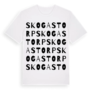 Skogastorp ordlek t-shirt – ekologisk bomull t-shirt från Pinshirt