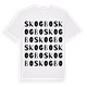 White t-shirt med Skogbo ordlek t-shirt