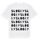 White t-shirt med Skogby ordlek t-shirt