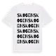 White t-shirt med Skogen ordlek t-shirt