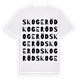 Skogeröd ordlek t-shirt