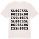 Vintage White t-shirt med Skoges ordlek t-shirt