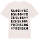 Vintage White t-shirt med Skogmyren ordlek t-shirt