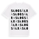 Skogsåkra ordlek t-shirt