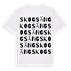 White t-shirt med Skogsäng ordlek t-shirt