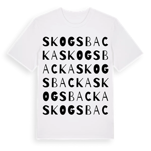 Skogsbacka ordlek t-shirt – ekologisk bomull t-shirt från Pinshirt