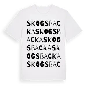 Skogsbacka ordlek t-shirt – ekologisk bomull t-shirt från Pinshirt