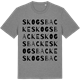 Mid Heather Gray t-shirt med Skogsbacke ordlek t-shirt