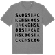 Mid Heather Gray t-shirt med Skogsbacken ordlek t-shirt