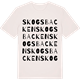 Vintage White t-shirt med Skogsbacken ordlek t-shirt