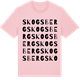 Pink Cotton t-shirt med Skogsberg ordlek t-shirt