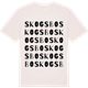 Vintage White t-shirt med Skogsbo ordlek t-shirt