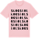 Pink Cotton t-shirt med Skogsbol ordlek t-shirt