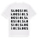 White t-shirt med Skogsbol ordlek t-shirt