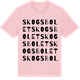 Pink Cotton t-shirt med Skogsbolet ordlek t-shirt