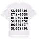 White t-shirt med Skogsbolet ordlek t-shirt