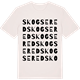 Vintage White t-shirt med Skogsered ordlek t-shirt