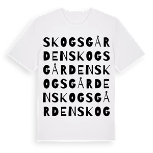 Skogsgården ordlek t-shirt – ekologisk bomull t-shirt från Pinshirt