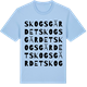 Blue Soul t-shirt med Skogsgärdet ordlek t-shirt