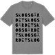 Mid Heather Gray t-shirt med Skogsgärdet ordlek t-shirt