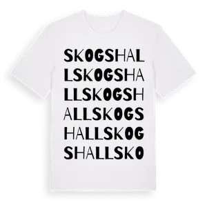Skogshall ordlek t-shirt – ekologisk bomull t-shirt från Pinshirt