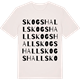 Vintage White t-shirt med Skogshall ordlek t-shirt